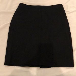 The Pencil Skirt - Black Wool